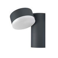 LED-AUßENLEUCHTE 13,5/9/14 cm   - Dunkelgrau, Basics, Kunststoff/Metall (13,5/9/14cm) - Osram