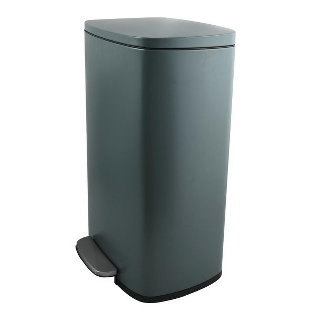 TRETEIMER 50 L  - Dunkelgrau/Schwarz, Basics, Kunststoff/Metall (42,7/29,7/64,3cm) - Spirella