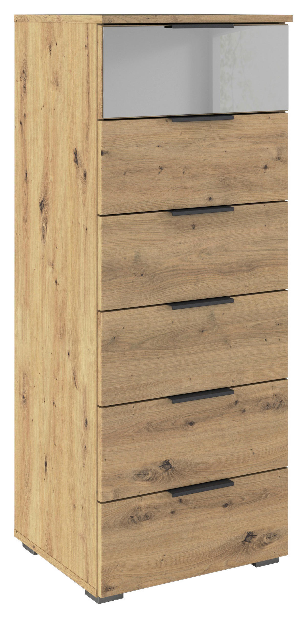 KOMMODE 47/119/42 cm  in  - Alufarben, Modern, Glas/Holzwerkstoff (47/119/42cm) - Rauch Möbel