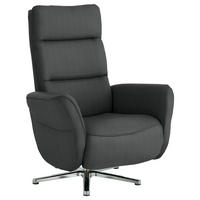 RELAXSESSEL Textil Anthrazit  - Chromfarben/Anthrazit, Design, Textil/Metall (78/113/83cm) - Beldomo Speed