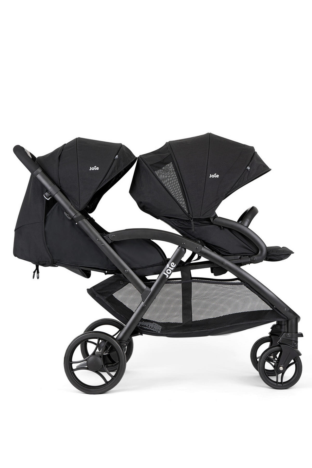 GESCHWISTERWAGEN Evalite Duo  - Schwarz, Basics, Textil/Metall (56/101,5/104cm) - Joie