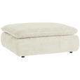 HOCKER Struktur Beige  - Beige/Schwarz, KONVENTIONELL, Kunststoff/Textil (115/42/85cm) - Hom`in