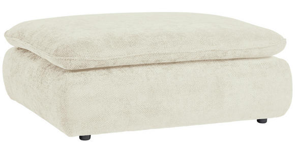 HOCKER Struktur Beige  - Beige/Schwarz, KONVENTIONELL, Kunststoff/Textil (115/42/85cm) - Hom`in