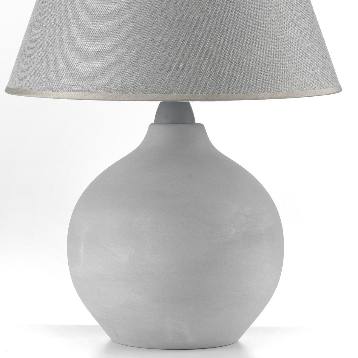 TISCHLEUCHTE 40/52 cm   - Grau, KONVENTIONELL, Keramik/Textil (40/52cm)