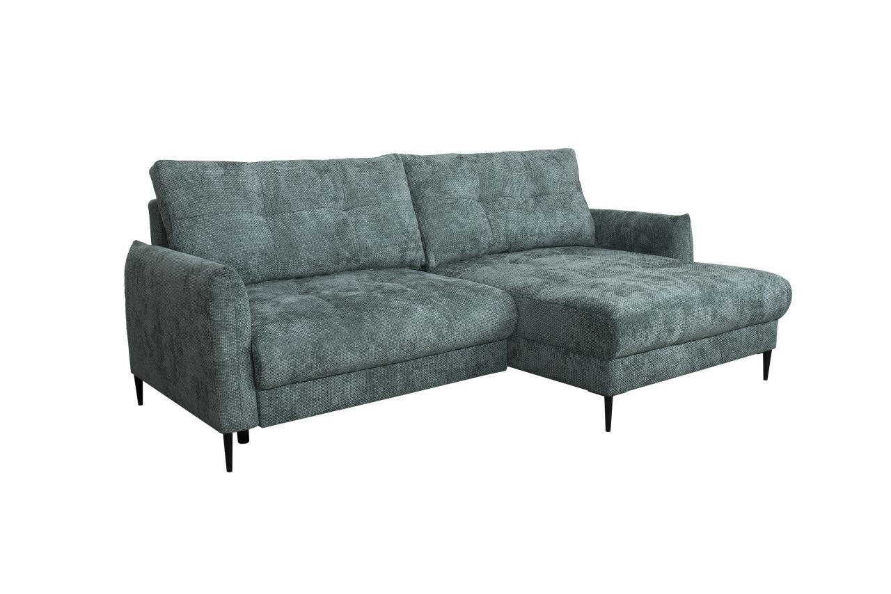 UGAONA GARNITURA tirkizna  - tirkizna, Moderno, tekstil/metal (221/142cm) - Carryhome