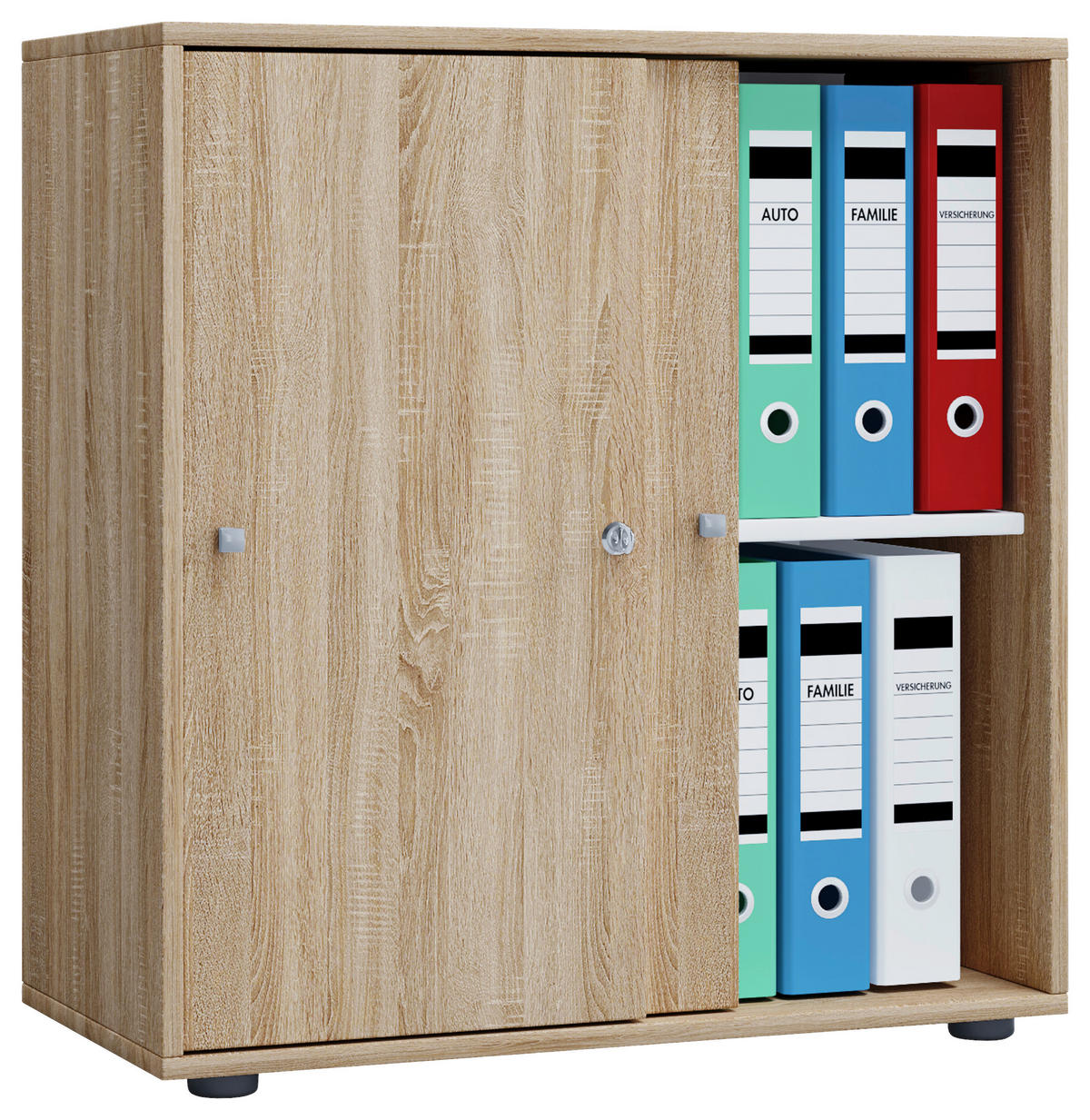 AKTENSCHRANK 70/74/37 cm  - Sonoma Eiche, Basics, Holzwerkstoff (70/74/37cm) - MID.YOU