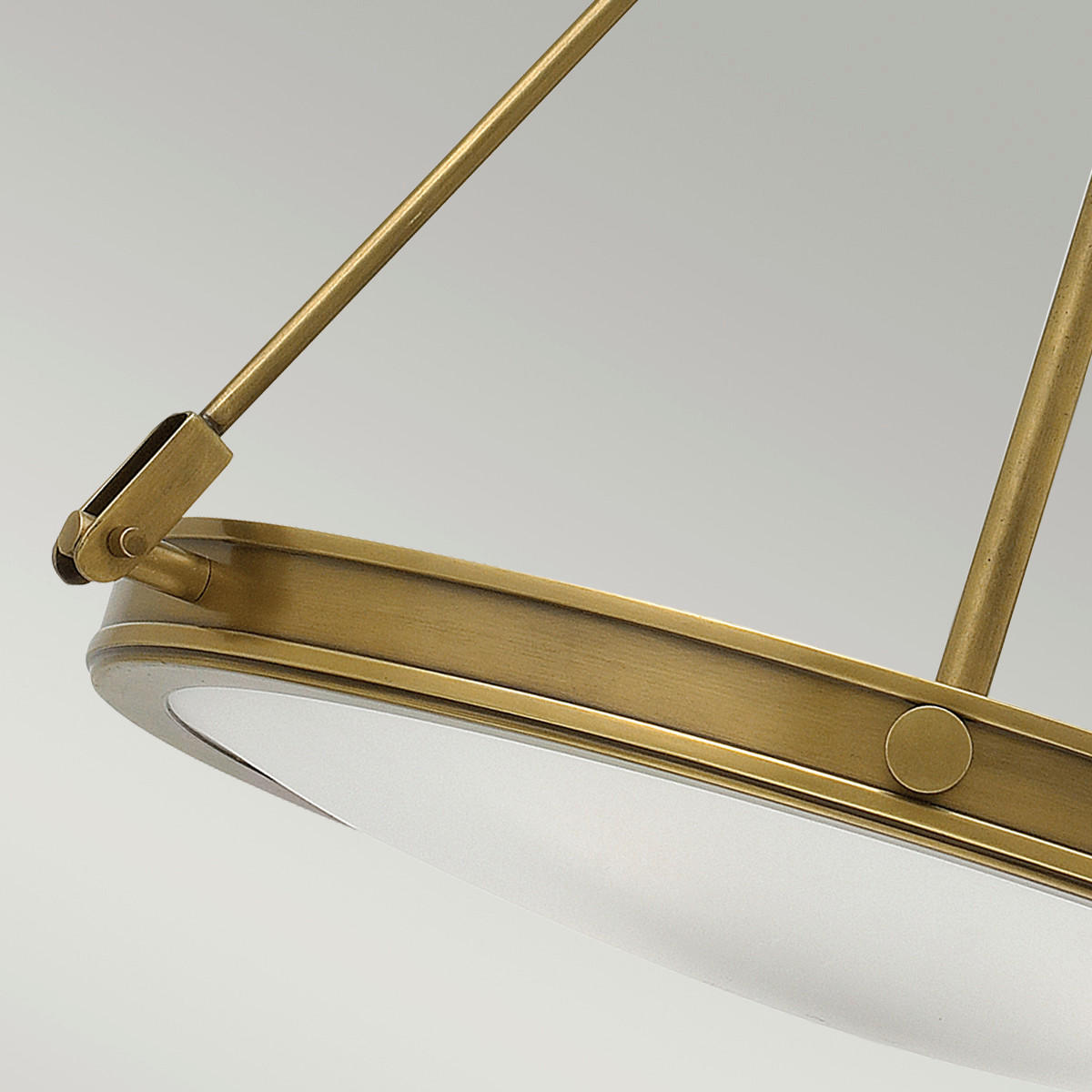 HÄNGELEUCHTE Elstead Collier 54.3/62.1 cm   - Messingfarben, KONVENTIONELL, Glas/Metall (54.3/62.1cm) - Elstead Lighting