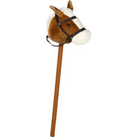 KONJIĆ NA ŠTAPU - braon, Osnovno, tekstil/plastika (80cm) - My Baby Lou