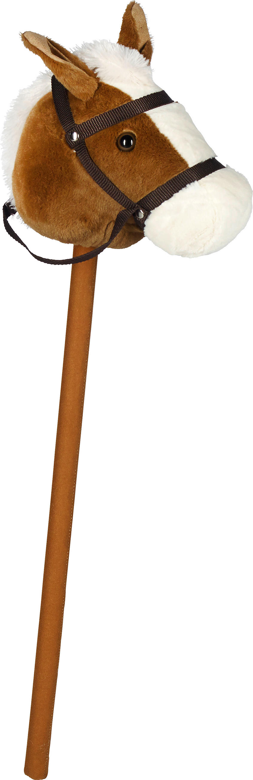 KONJIĆ NA ŠTAPU - braon, Osnovno, tekstil/plastika (80cm) - My Baby Lou