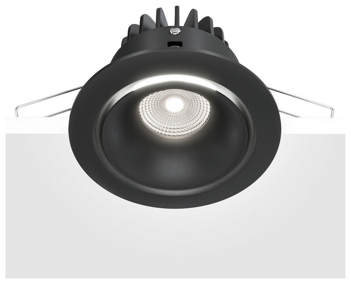 STRAHLER 9,8/7,5/9,8 cm   - Schwarz, Basics, Metall (9,8/7,5/9,8cm) - MAYTONI