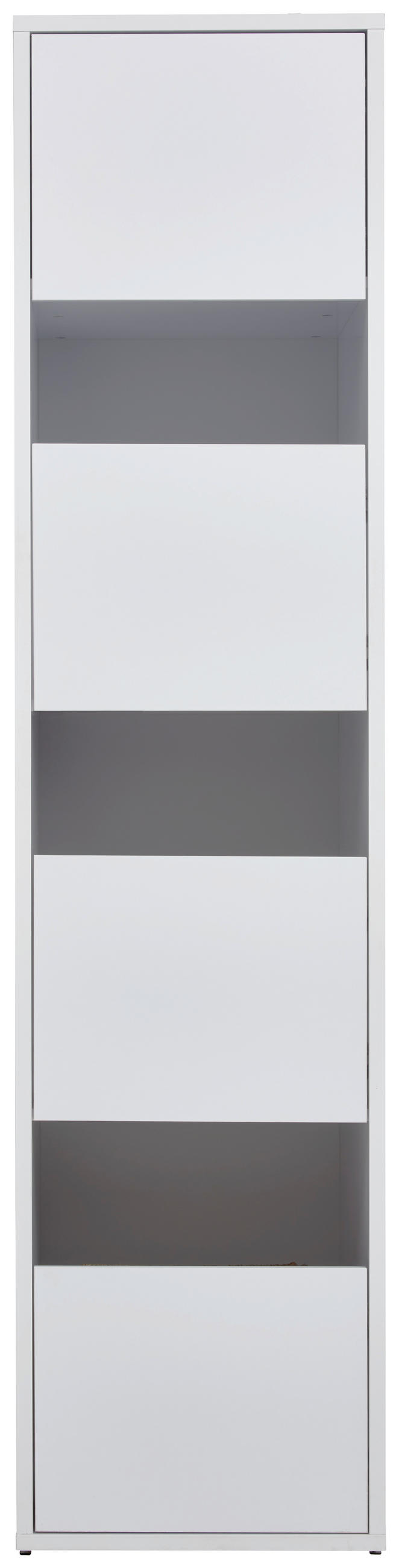 MULTISKÅP 50/210/67,5 cm 4-dörrar - vit, Basics, trämaterial (50/210/67,5cm) - Best Price