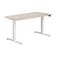 IFJÚSÁGI ÍRÓASZTAL  - tölgyfa/fehér, Konventionell, faalapú anyag/fém (150/75/62-127cm) - Paidi