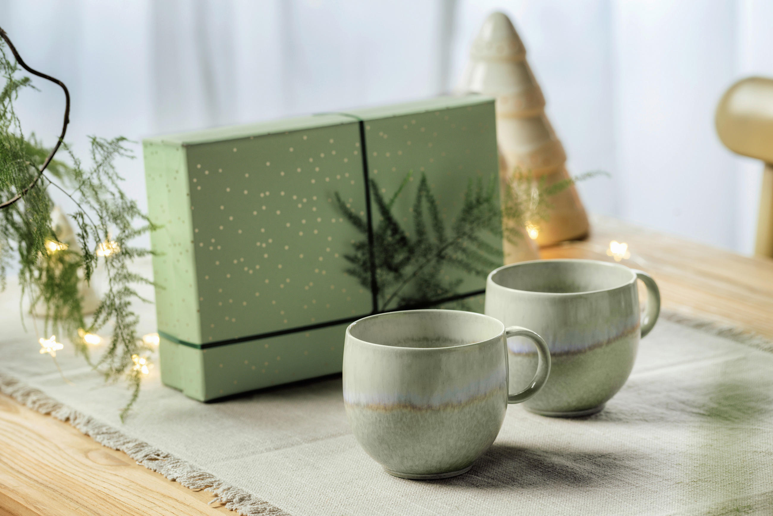 KAFFEEBECHER Perlemor Alga 210 ml  - Salbeigrün, Konventionell, Keramik (11,5/9,0/7,5cm) - like.Villeroy & Boch