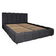 POLSTERBETT Lattenrost, Bettkasten Schwarz 180/200 cm  - Schwarz, KONVENTIONELL, Holz/Kunststoff (180/200cm) - Carryhome