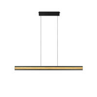 LED-HÄNGELEUCHTE 120/3.6/45-200 cm  - Eichefarben, Natur, Holz (120/3.6/45-200cm) - Herzblut