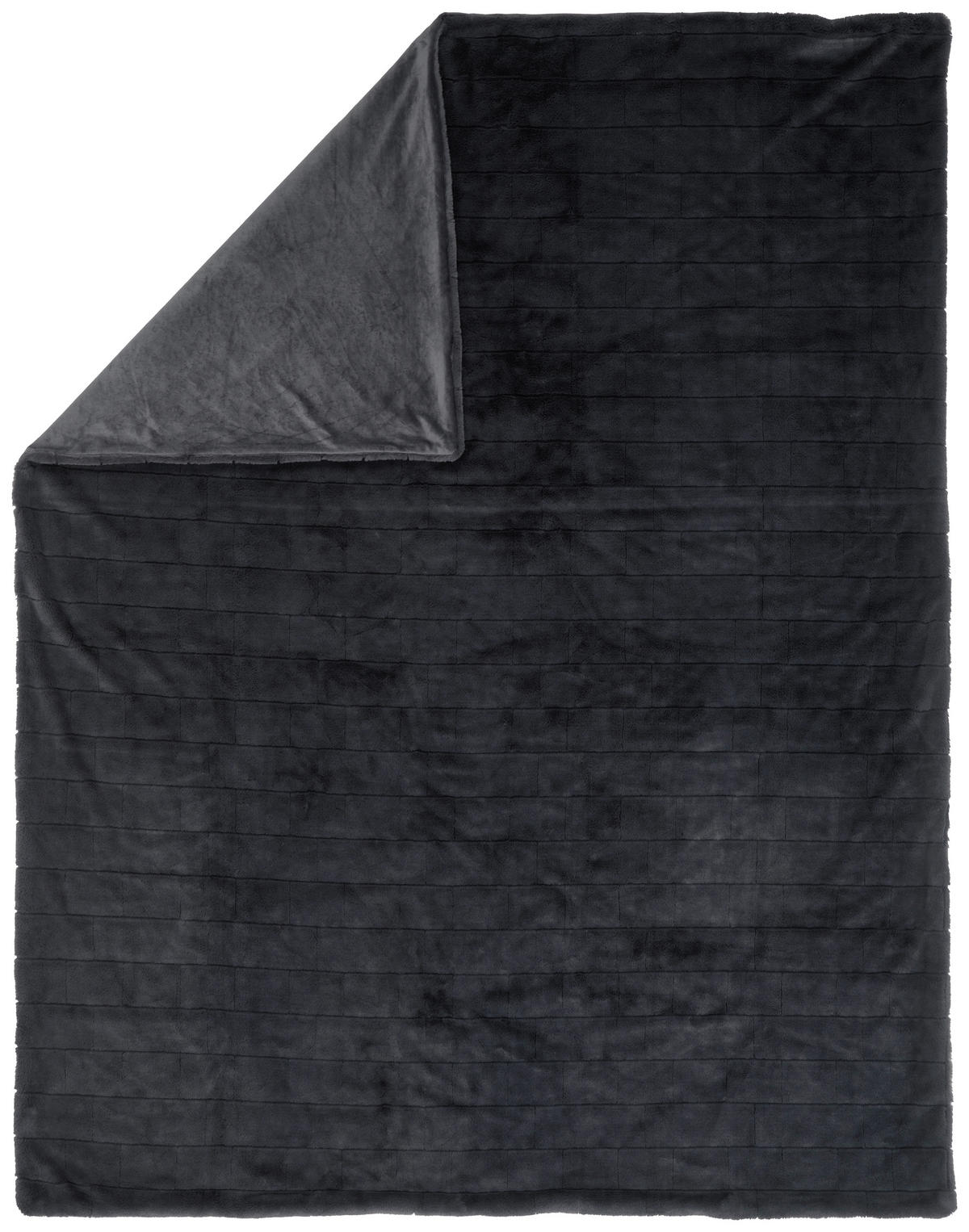 PĂTURĂ DIN BLANĂ 150/200 cm  - antracit, Konventionell, textil (150/200cm) - Dieter Knoll