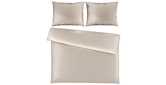 BETTWÄSCHE TANJA Satin 200/200 cm - Beige, Basics, Textil (200/200cm) - Novel