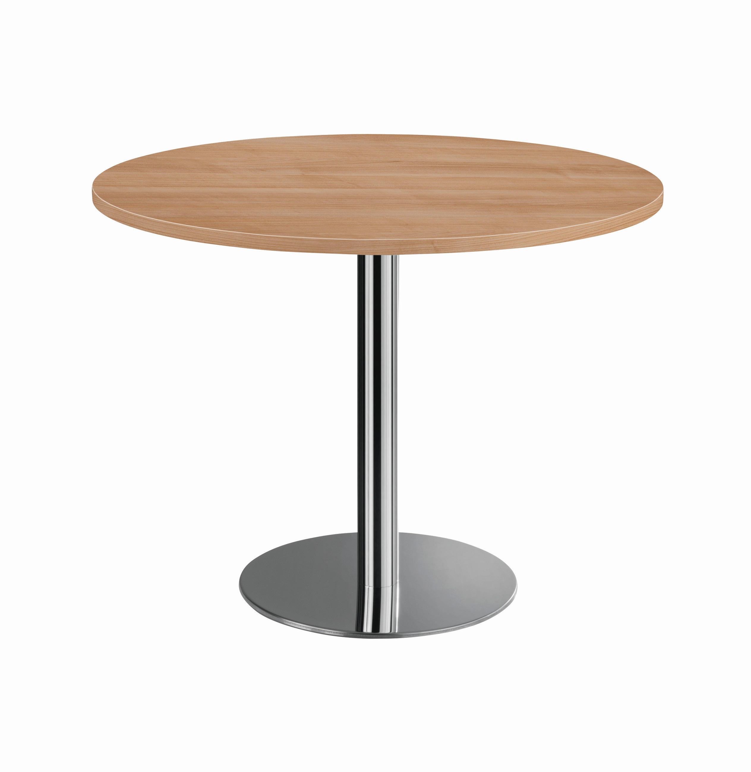 KONFERENZTISCH 100/100/75,5 cm  - Chromfarben/Nussbaumfarben, KONVENTIONELL, Holzwerkstoff/Metall (100/100/75,5cm) - Venda