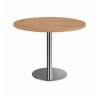 KONFERENZTISCH 100/100/75,5 cm  - Chromfarben/Nussbaumfarben, KONVENTIONELL, Holzwerkstoff/Metall (100/100/75,5cm) - Venda
