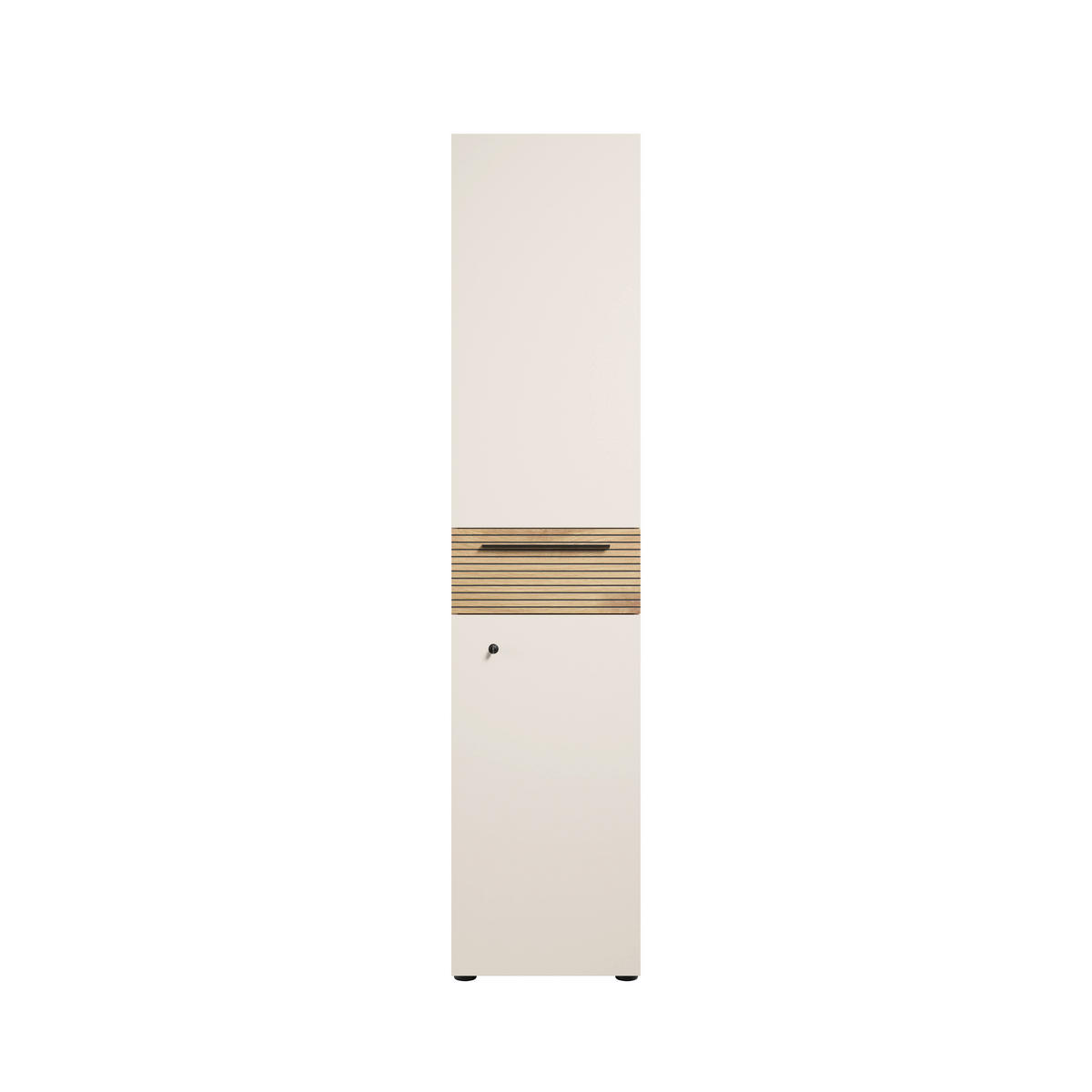 AKTENSCHRANK Schwarz, Eichefarben, Kaschmir  - Kaschmir/Eichefarben, MODERN, Holzwerkstoff (45/201/43cm) - Novel