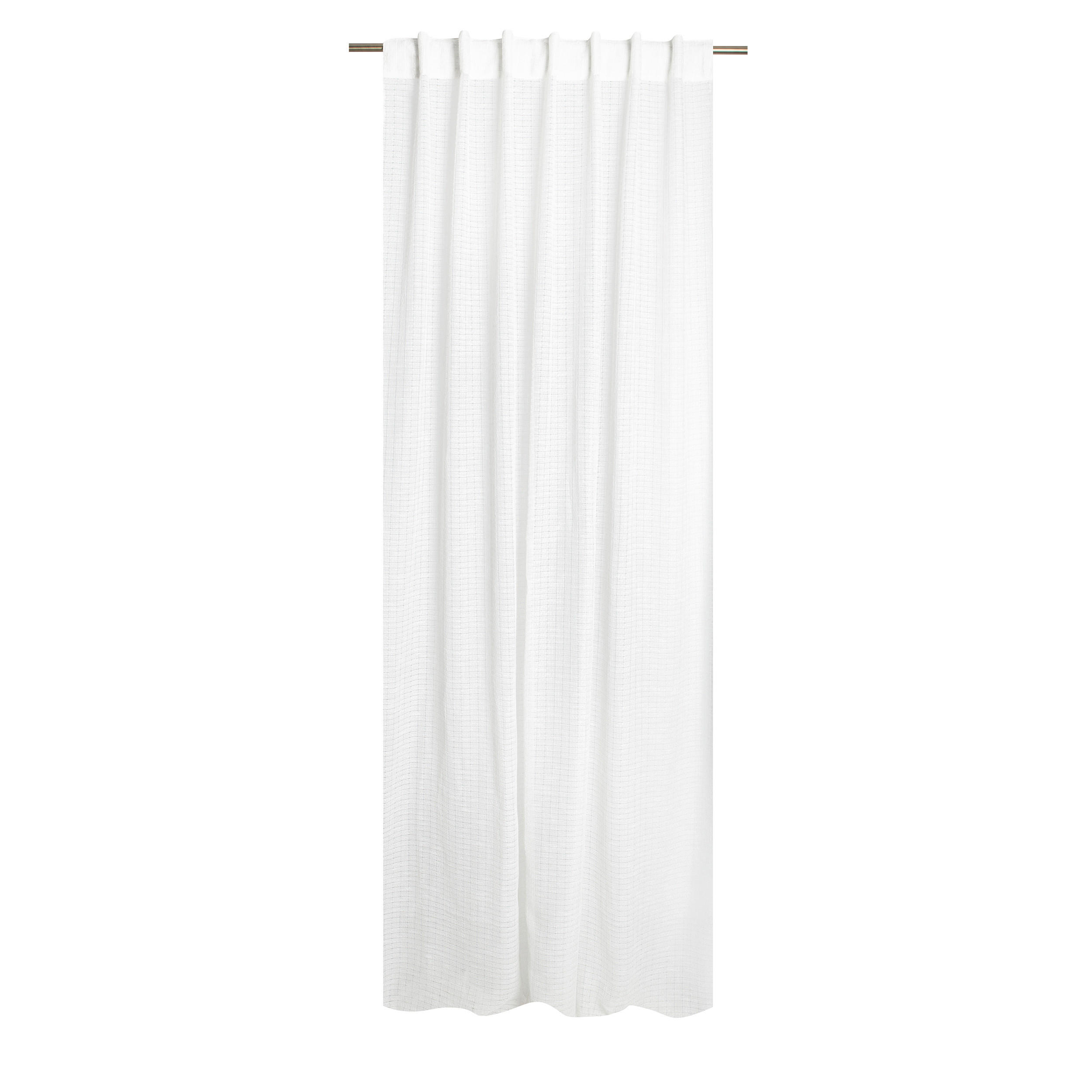 FERTIGVORHANG transparent  - Weiß, Basics, Textil (140/240cm)