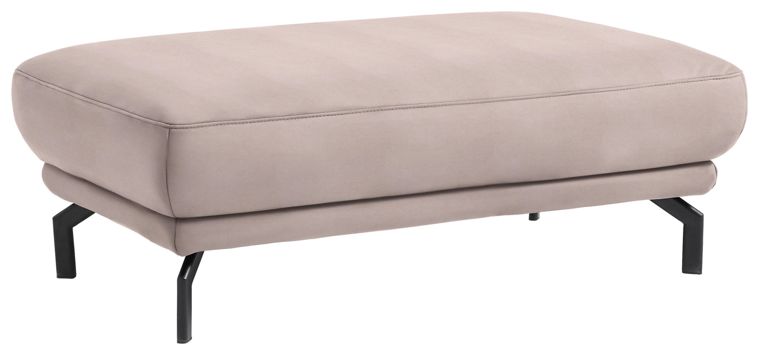 HOCKER in Textil Rosa  - Schwarz/Rosa, Design, Textil/Metall (127/46/72cm) - Dieter Knoll