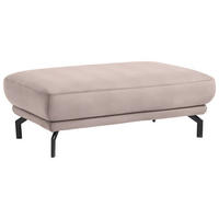 HOCKER in Textil Rosa  - Schwarz/Rosa, Design, Textil/Metall (127/46/72cm) - Dieter Knoll