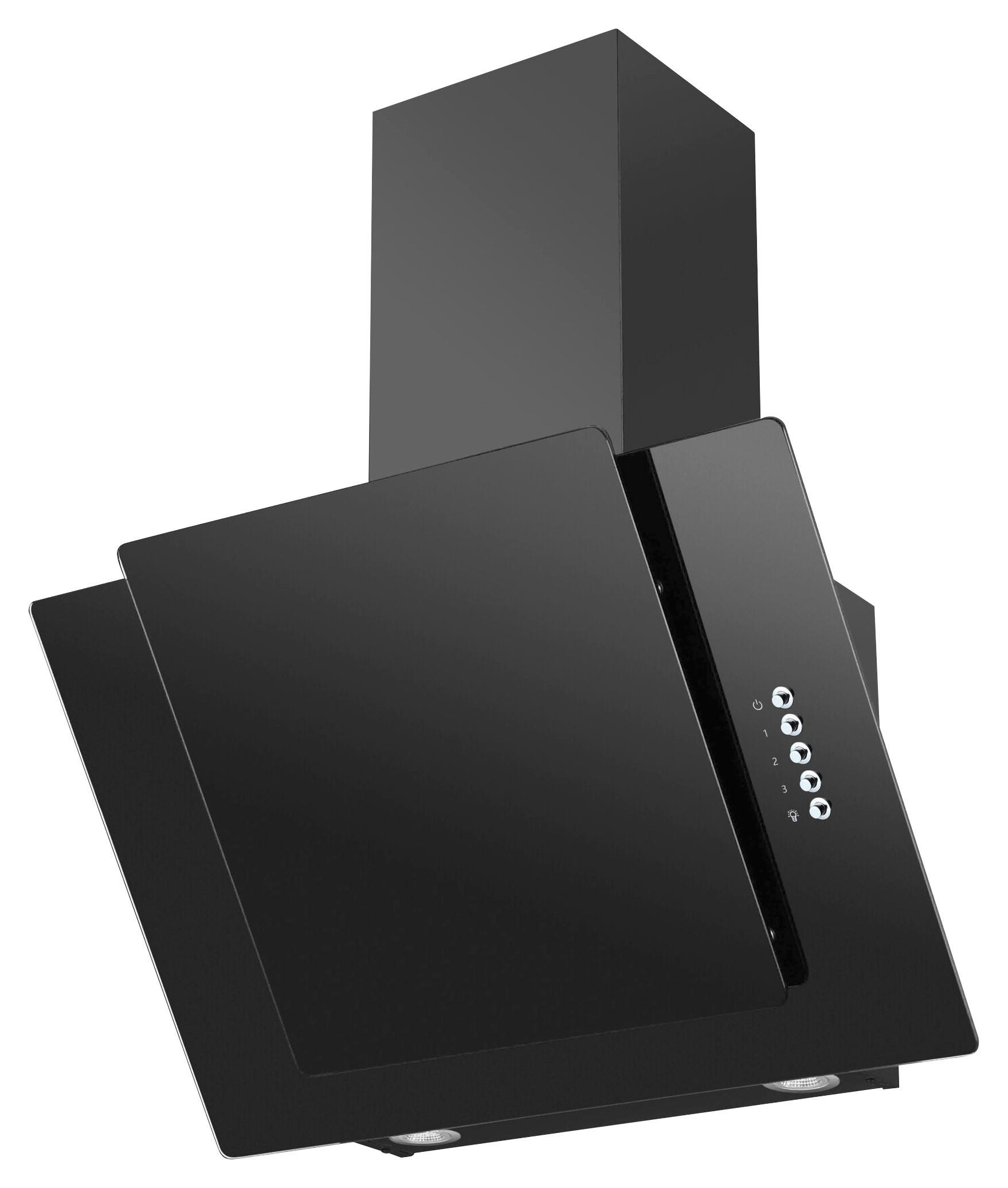 DUNSTABZUGSHAUBE KHF 663 500 S  - Schwarz, LIFESTYLE, Glas/Metall (60/75,8-113,8/38,4cm) - Amica