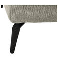 ECKSOFA in Flachgewebe Taupe  - Taupe/Schwarz, KONVENTIONELL, Textil/Metall (294/176cm) - Carryhome