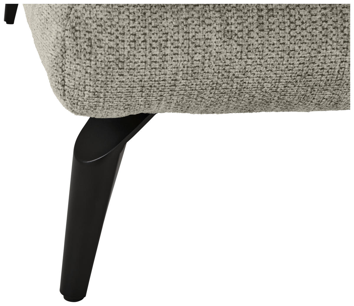 HÖRNSOFFA i flatväv taupe  - svart/taupe, Klassisk, metall/textil (294/176cm) - MID.YOU