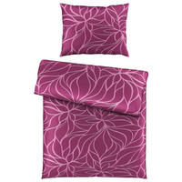 POSTELJINA FLEUR 140/200 cm saten bobica  - bobica, Konvencionalno, tekstil (140/200cm) - Boxxx