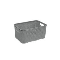 ÚLOŽNÝ KOŠÍK, plast - sivá, Basics, plast (28,5/19,5/12,9cm) - My Baby Lou