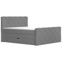 BOXSPRINGBETT 180/200 cm  in Grau  - Schwarz/Grau, KONVENTIONELL, Textil (180/200cm) - Esposa