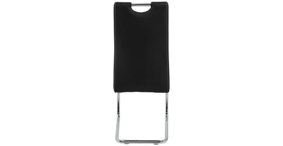 SCHWINGSTUHL in Lederlook - Chromfarben/Schwarz, Design, Textil/Metall (43/98/59cm) - Carryhome