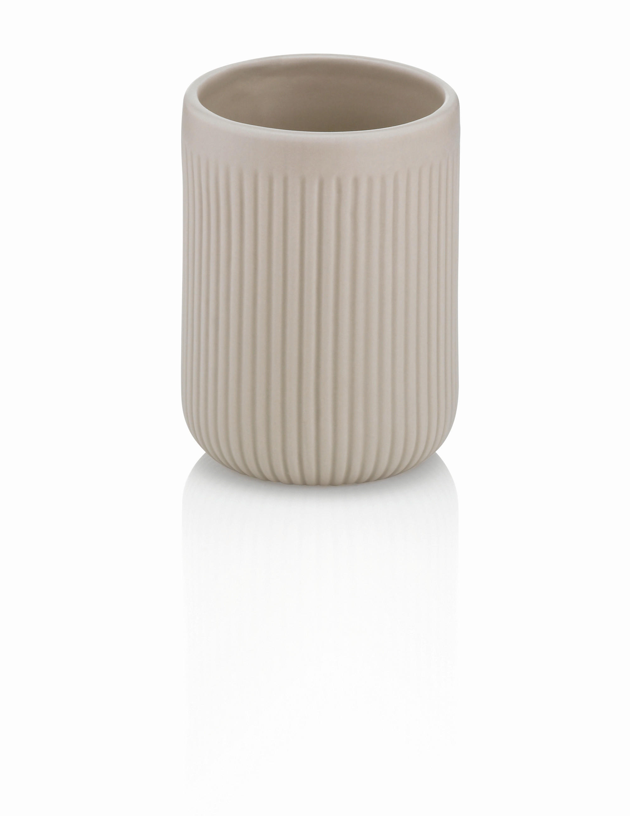 ZAHNPUTZBECHER ADELE - Grau, Basics, Keramik (7,5/10cm) - Kela
