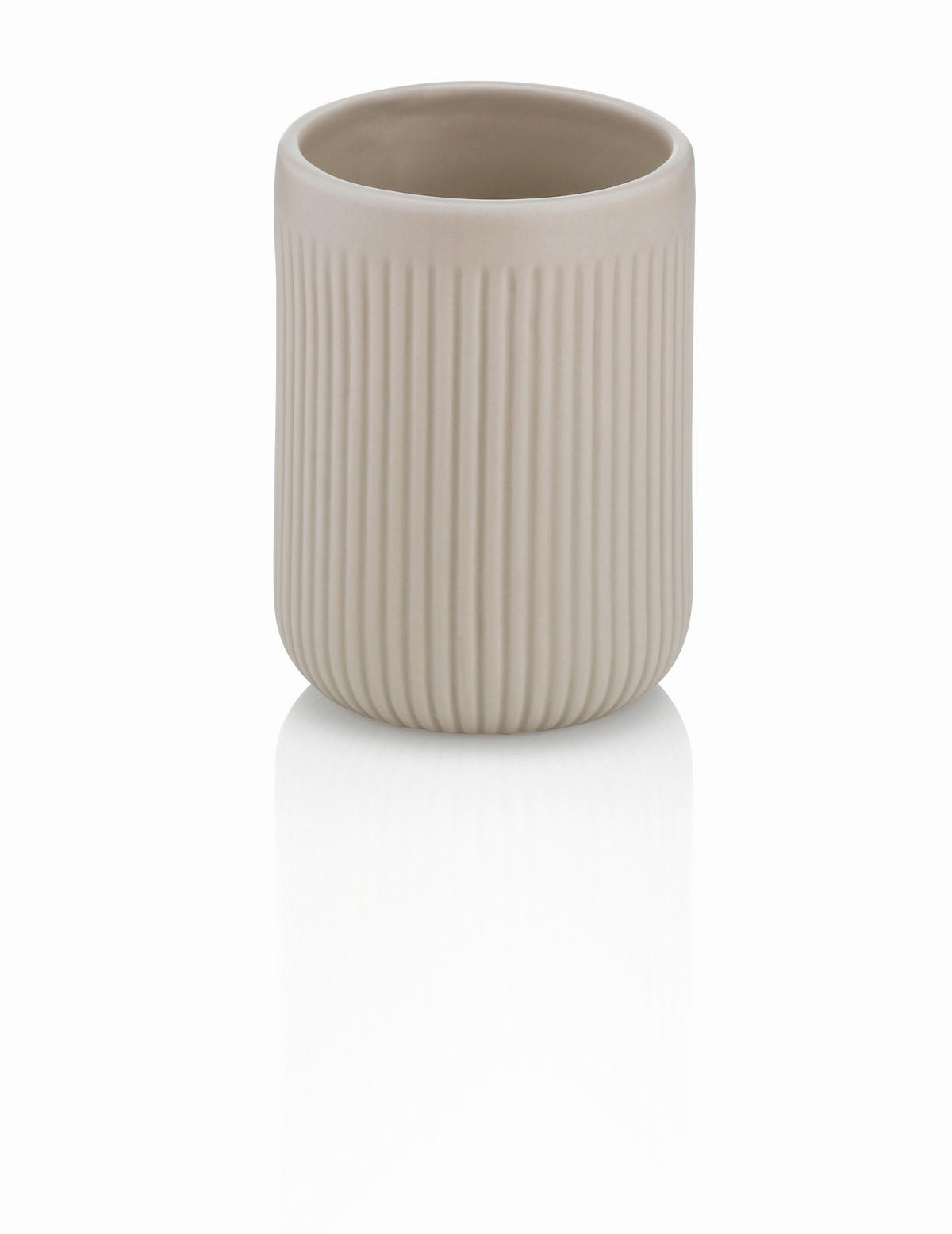 ZAHNPUTZBECHER Keramik  - Grau, Basics, Keramik (7,5/10cm) - Kela