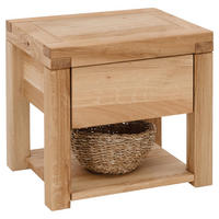 NOČNÝ STOLÍK, dub, farba duba, 50/45/40 cm - farba duba, Natur, drevo (50/45/40cm) - Linea Natura