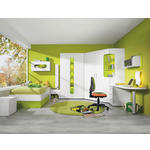 JUGENDZIMMER - Weiß/Grün, Design, Holzwerkstoff - Venda