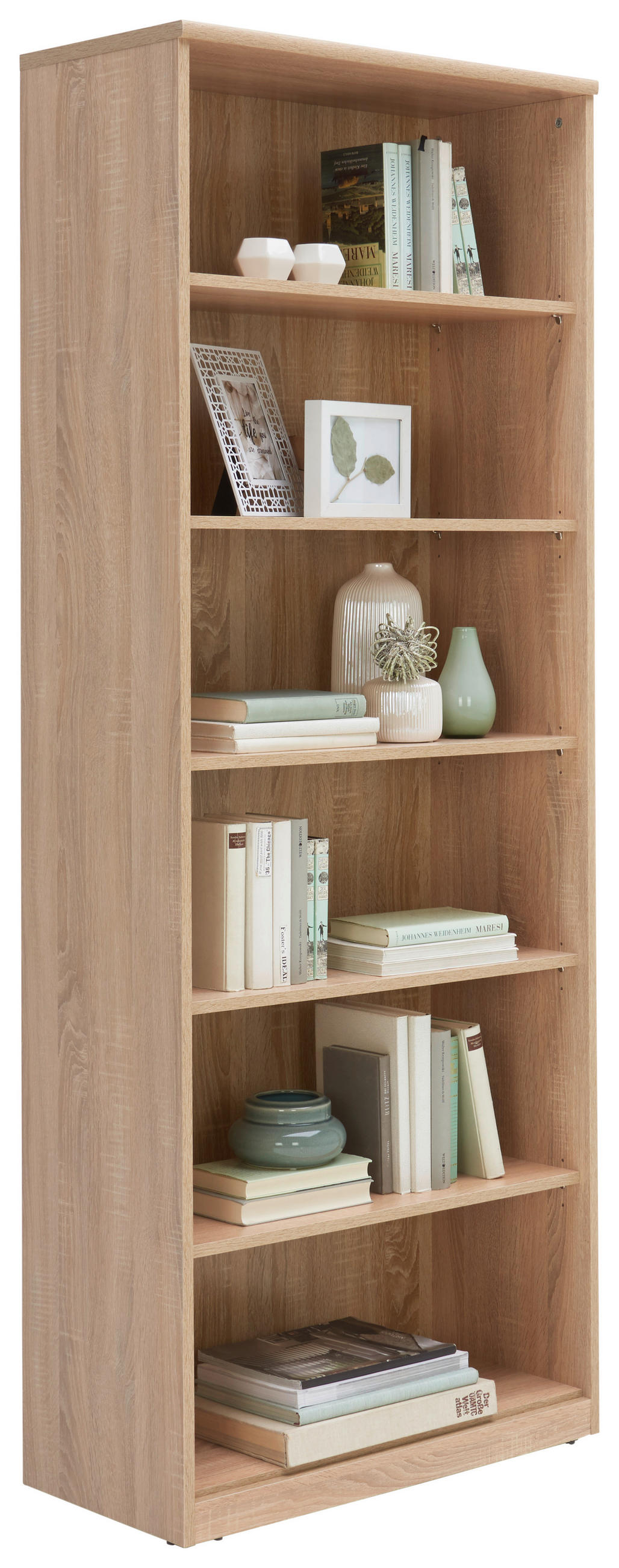 REGÁL, Sonoma dub, 72/194/36 cm - Sonoma dub, Konvenční, kompozitní dřevo (72/194/36cm) - Xora