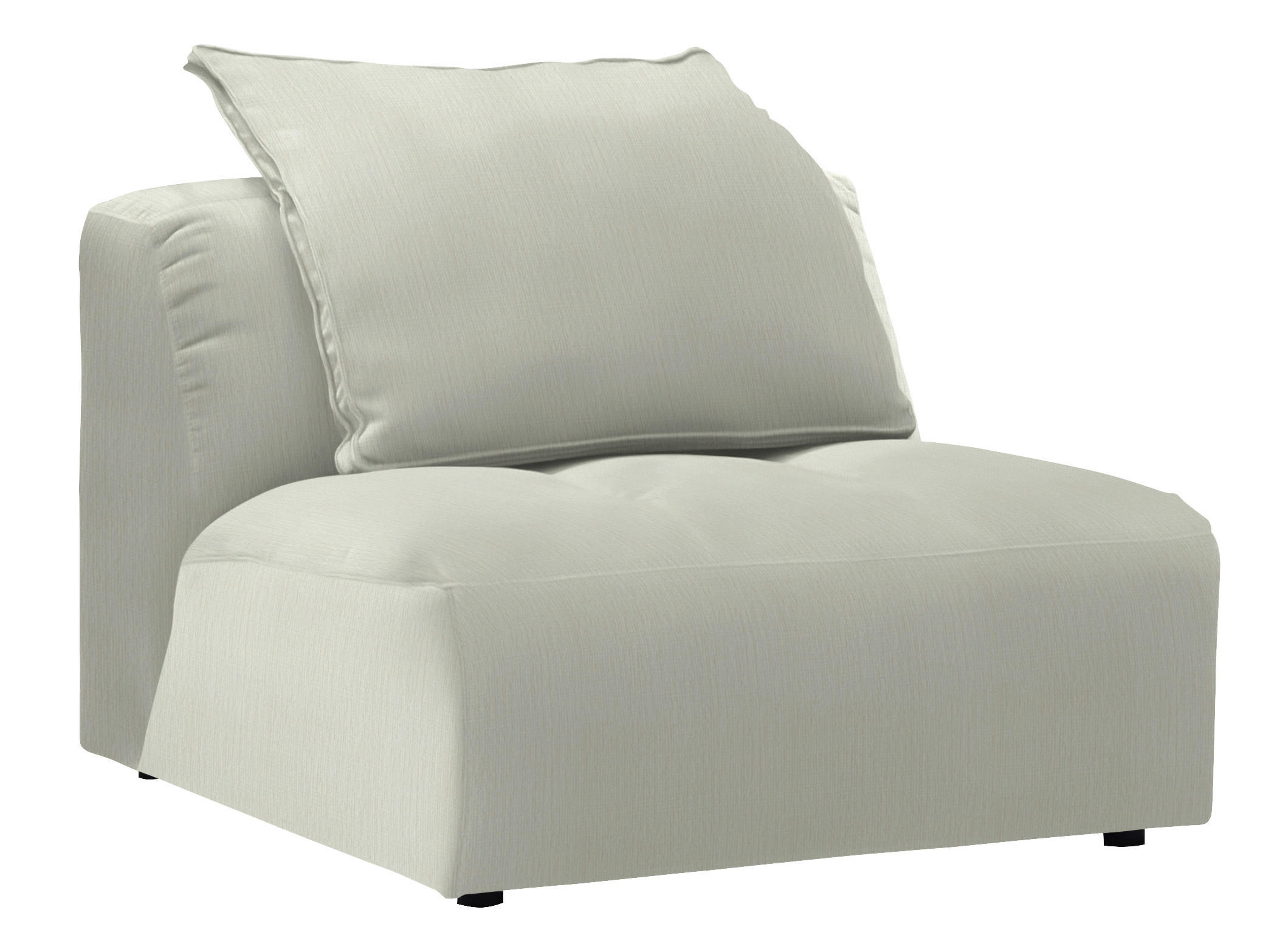 SESSEL in Chenille Weiss  - Weiss/Schwarz, Modern, Kunststoff/Textil (98/77/108cm) - Stylife