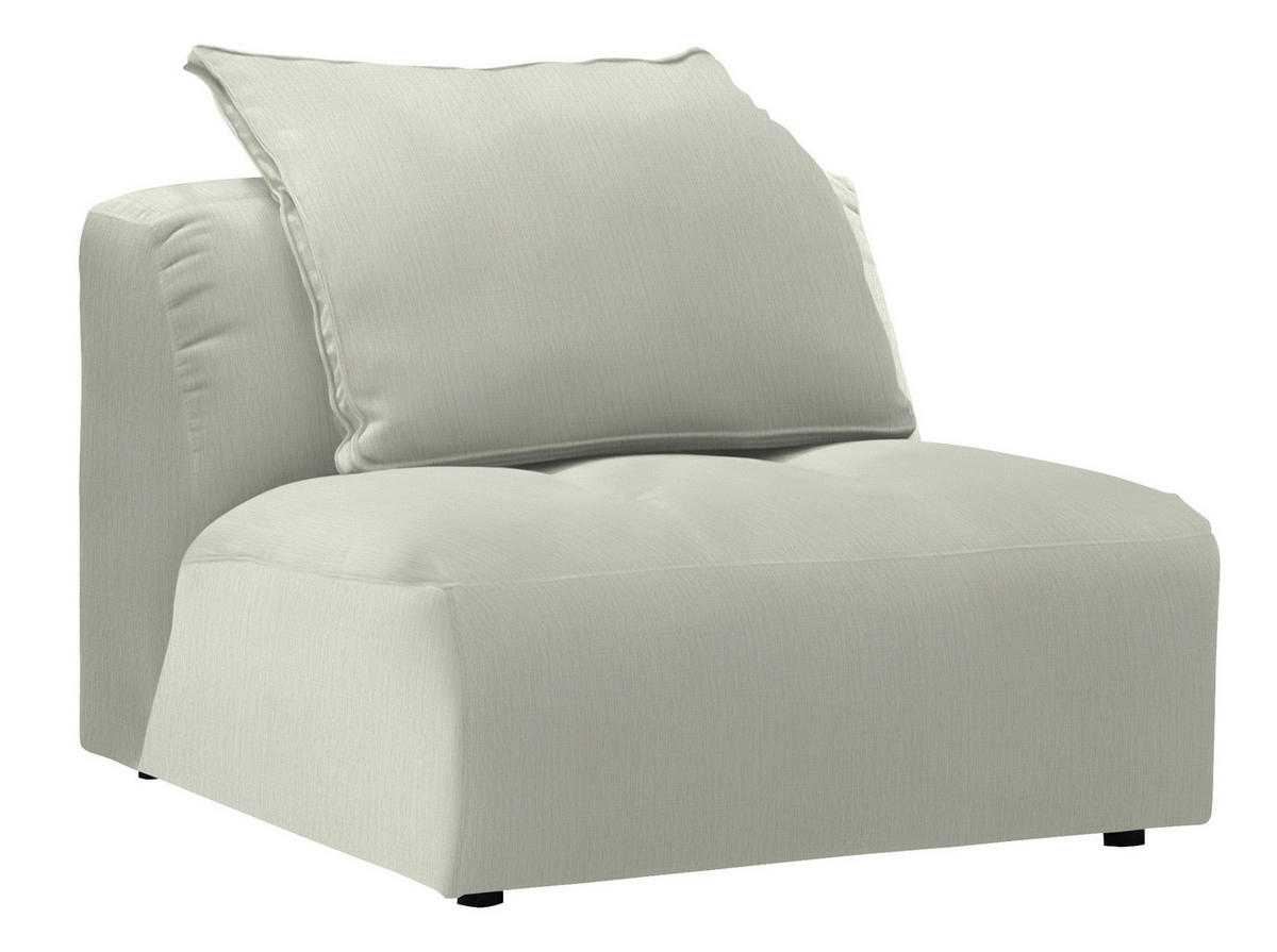 SESSEL in Chenille Weiß  - Schwarz/Weiß, MODERN, Kunststoff/Textil (98/77/108cm) - Stylife