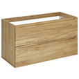 WASCHBECKENUNTERSCHRANK 100/54/46 cm  - Eichefarben, KONVENTIONELL, Holz/Holzwerkstoff (100/54/46cm) - Linea Natura