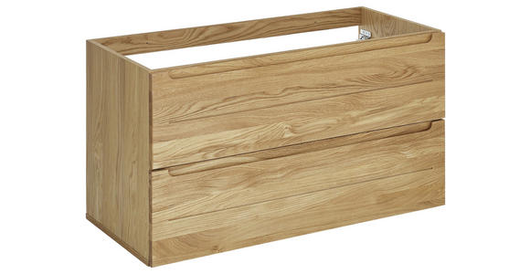 WASCHBECKENUNTERSCHRANK 100/54/46 cm  - Eichefarben, KONVENTIONELL, Holz/Holzwerkstoff (100/54/46cm) - Linea Natura