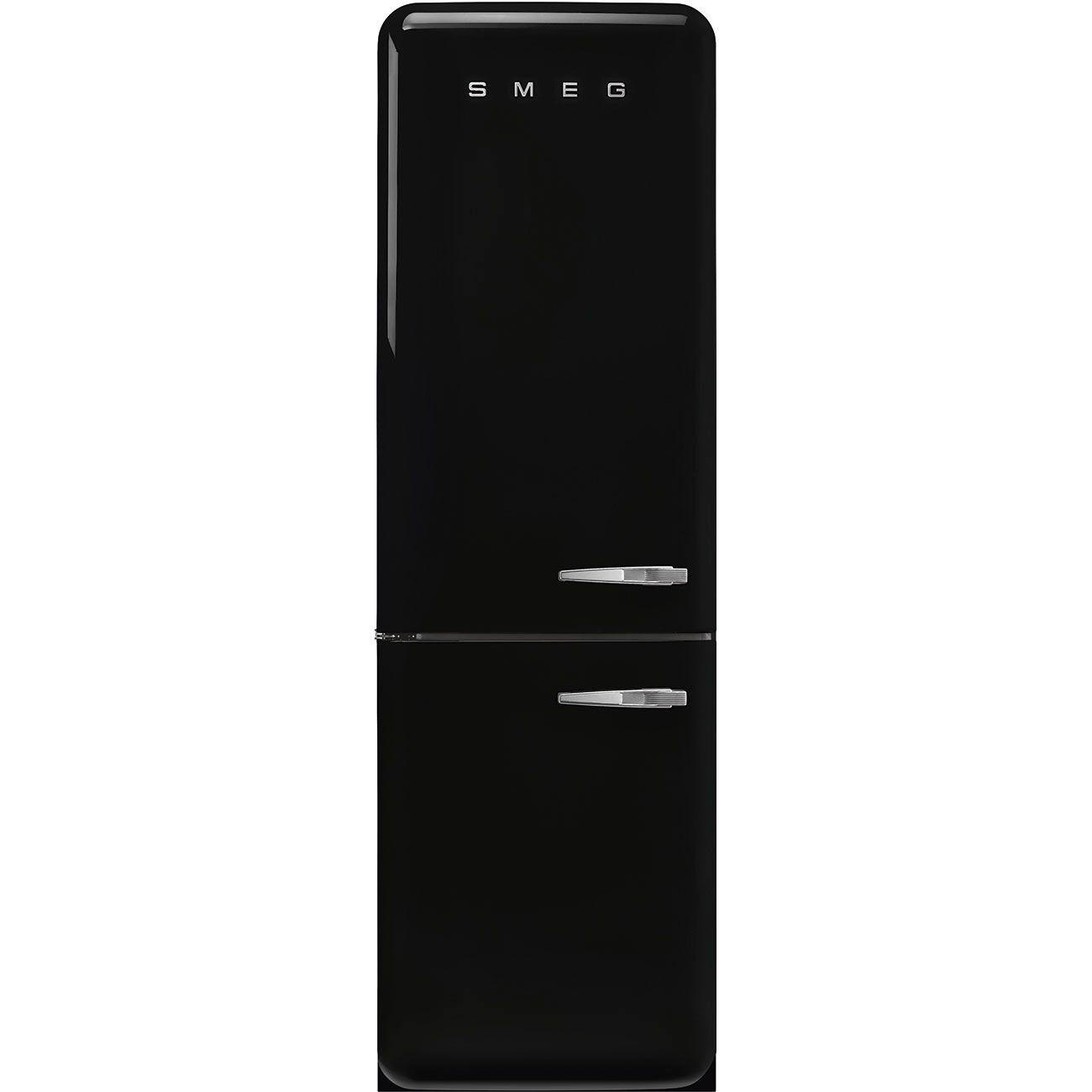 Smeg Kühl-Gefrier-Kombination 50'S Style Schwarz 60x196.8x72.8 cm