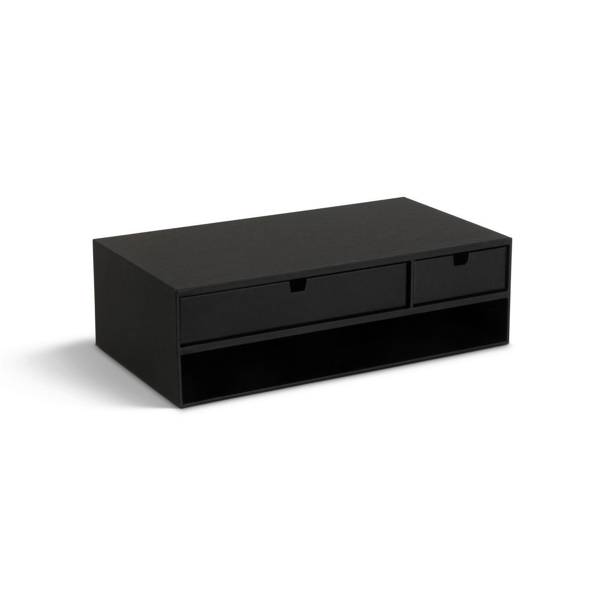 SCHUBLADENBOX 26/48.5/15 cm  - Schwarz, Basics, Karton/Papier (26/48.5/15cm)