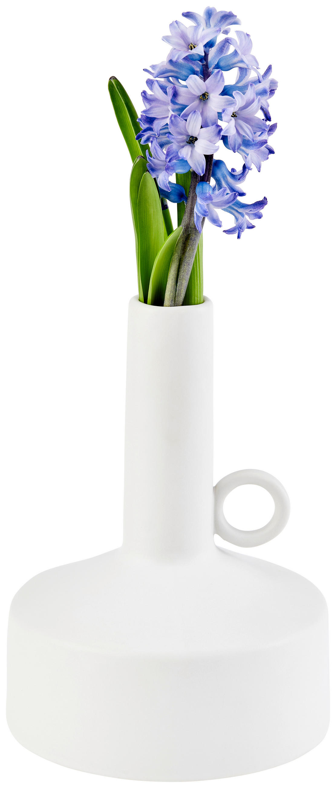 Vase Eliott Bauchig Keramik Weiß H: 19,2 cm