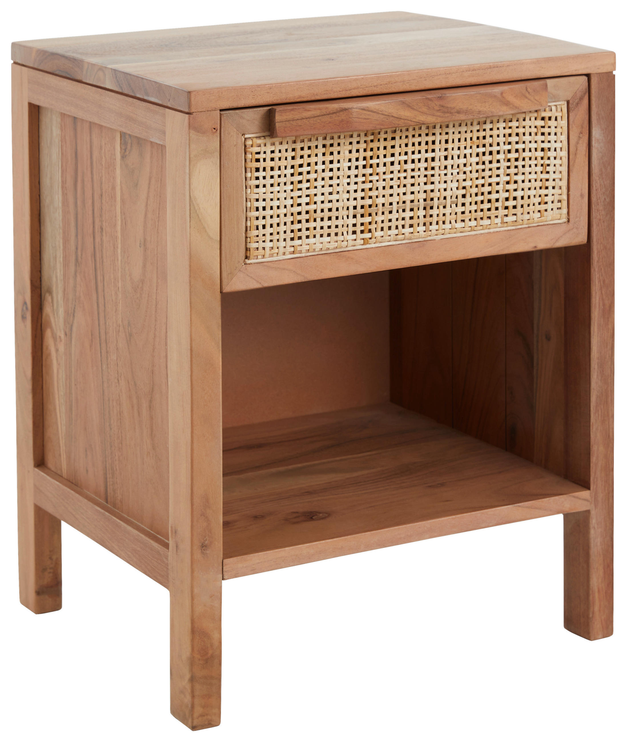 NACHTSCHRANK 40/50/35 cm Akazie Hartholz - Akaziefarben, Trend, Holz (40/50/35cm) - Livetastic