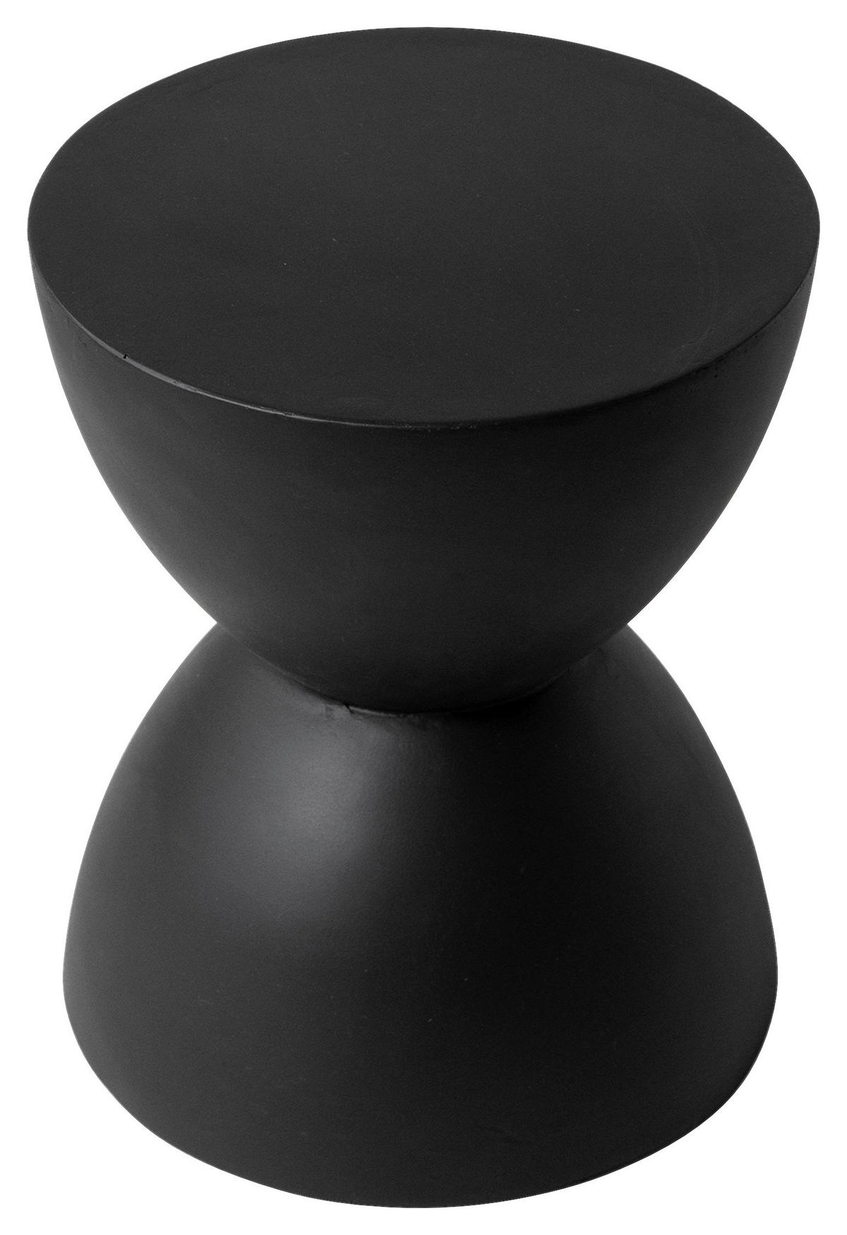 COUCHTISCH 32/32/40 cm Schwarz  - Schwarz, Design, Stein (32/32/40cm) - MID.YOU