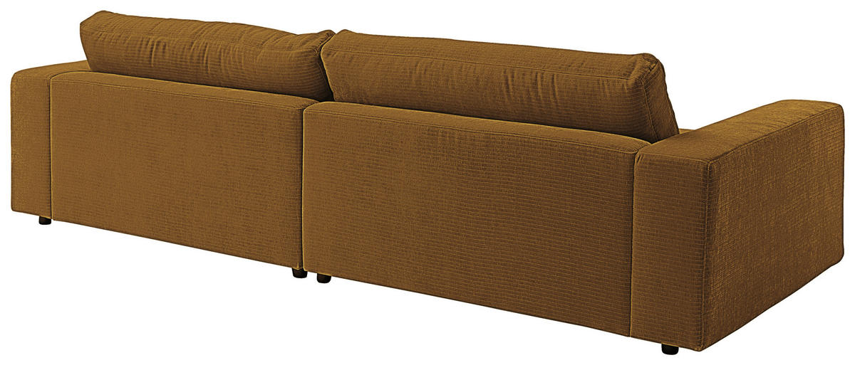 3-SITZER-SOFA in Chenille Hellgrün, Senfgelb  - Senfgelb/Schwarz, Design, Kunststoff/Textil (290/86/127cm) - Lomoco