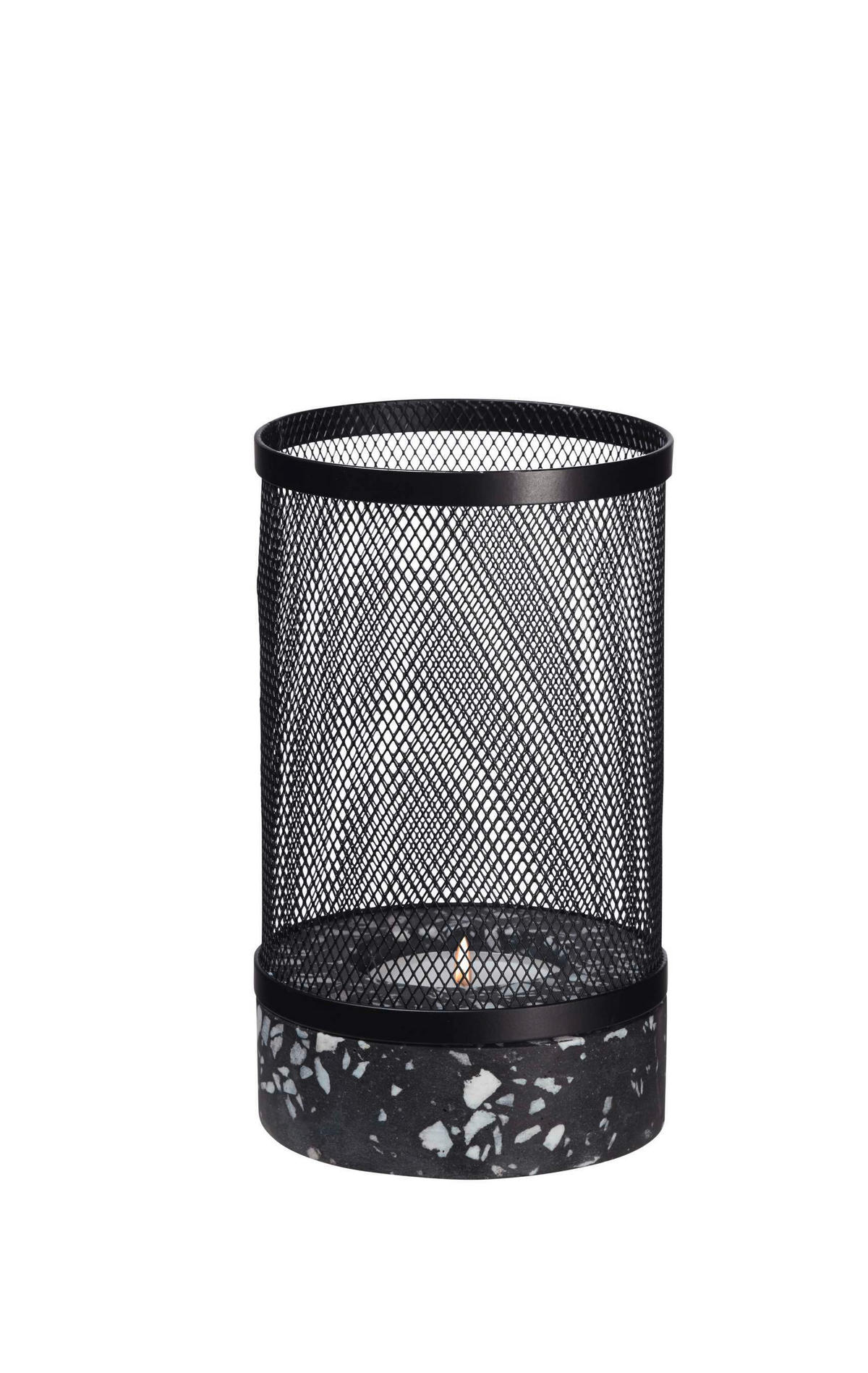 WINDLICHT Schwarz 12/20 cm  - Schwarz, Trend, Metall (12/20cm) - ASA